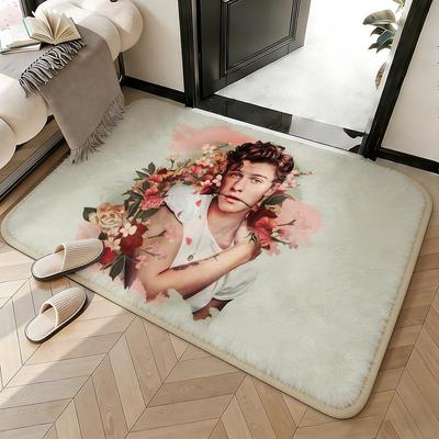 Soft Absorbent Non-Slip Rug Celebrity Shawn Mendes Floor Mat Home Decor Doormat Bedroom Floor Mat Shower Carpet
