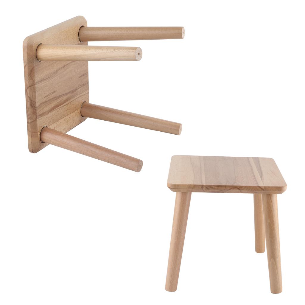 Scaune de uz casnic multifuncționale din lemn, Scaun mic drăguț, Scaun pentru copii, Mobilier DIY, Scaun din lemn pătrat