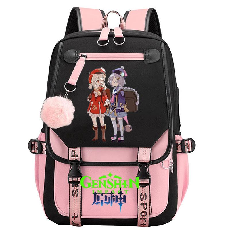 3-teiliges Schulrucksack-Set für Schüler Große Kapazität Oxford-Stoff Schultasche mit Schultergurt und Federmäppchen