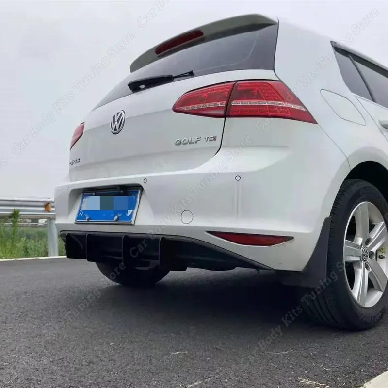 For Volkswagen Golf 7 7.5 MK7 MK7.5 Standard TSI TDI 2012-2019 High Quality Rear Bumper Diffuser Rear Side Splitters Spoiler Lip