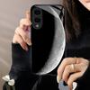 Moon Moon Protective Exquisite High-end PhoneCase Glass TPU PhoneCase for Samsung Galaxy S26 S25 S24 S23 S22 S21 FE,Ultra,Plus