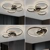 Modern Ceiling Fan Lamp LED With Remote Control Adjustable Speed Dimmable Flower Shape For Living Room Bedroom Ceiling Light