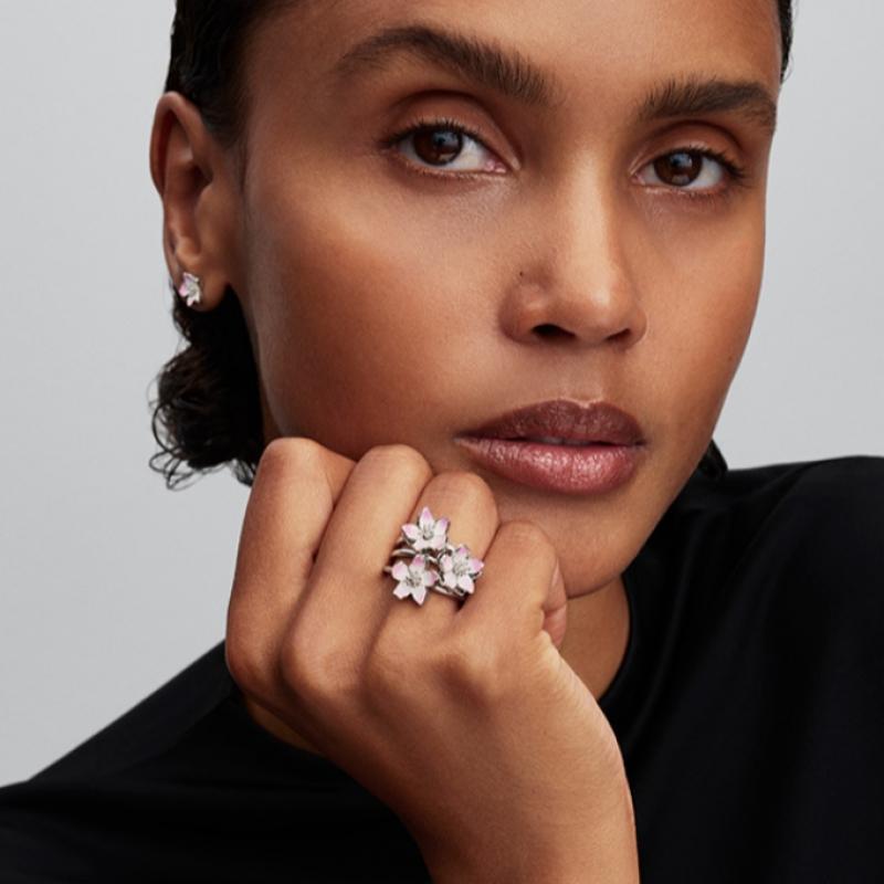 Pandora Cherry Blossom Stud Earrings 294370c01