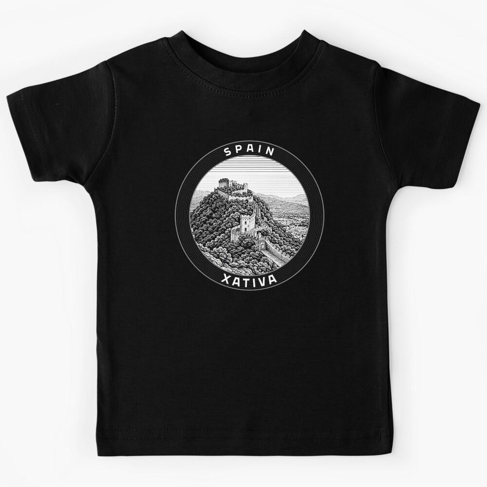 Xativa Spain Linocut Style Kids T-Shirt 110