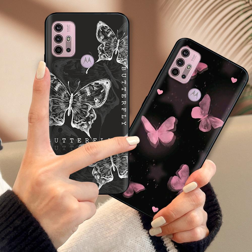For Motorola Moto G20 Case XT2128-1 XT2128-2 Cover Cute Cartoon Painted Soft Silicone Phone Case For Moto G10 G30 G20 G60 Capa