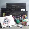 A4 Marker Pad & Coloring Book for All Ages: Ideal for Fine Arts, Animation, and Elementary Drawing with Colored Pencils.