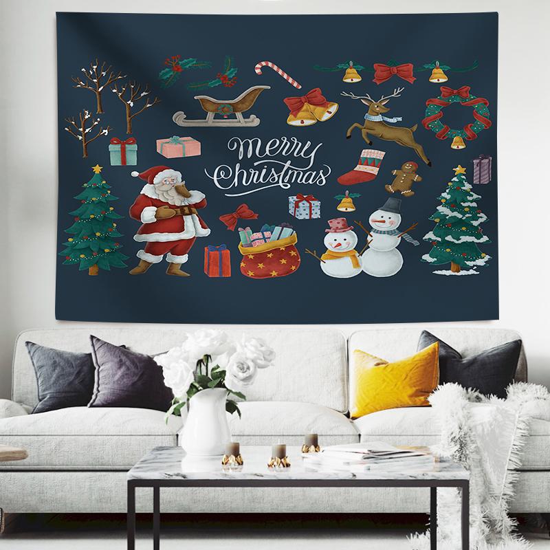 Christmas Balls And Snow Wall Hanging Tapestry Christmas Wall Hanging Tree Wall Hanging Gorgeous Christmas Tree Fireplace Gifts