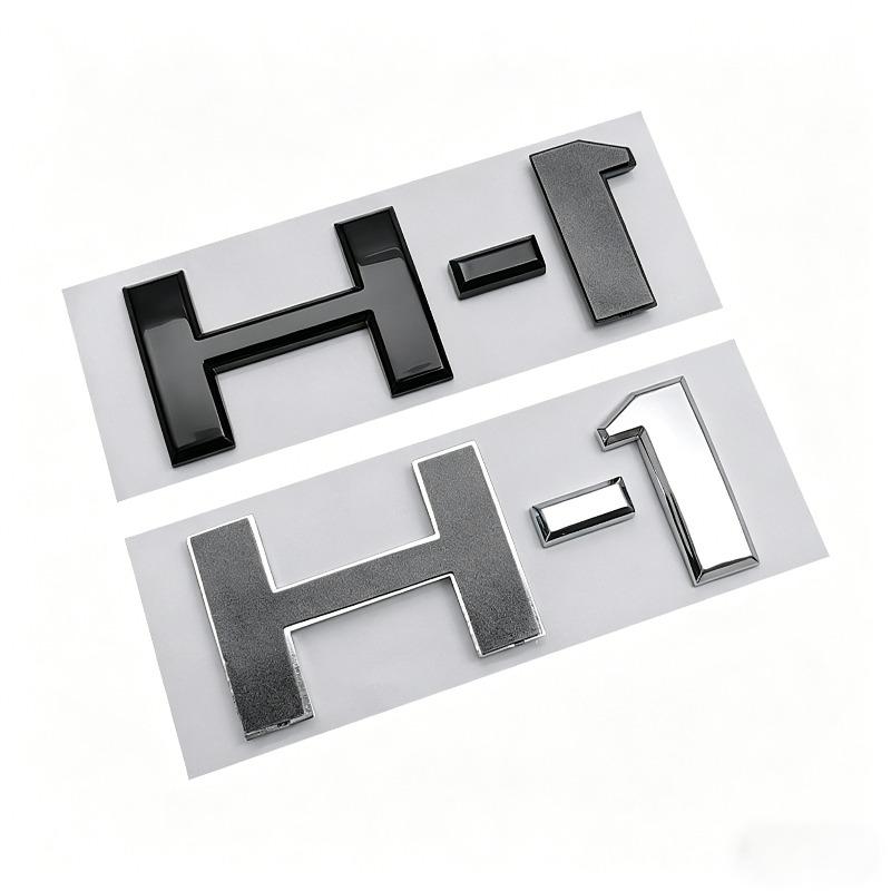H-1 car sticker rear tailgate emblem body h english lettering 3d modification logo decal