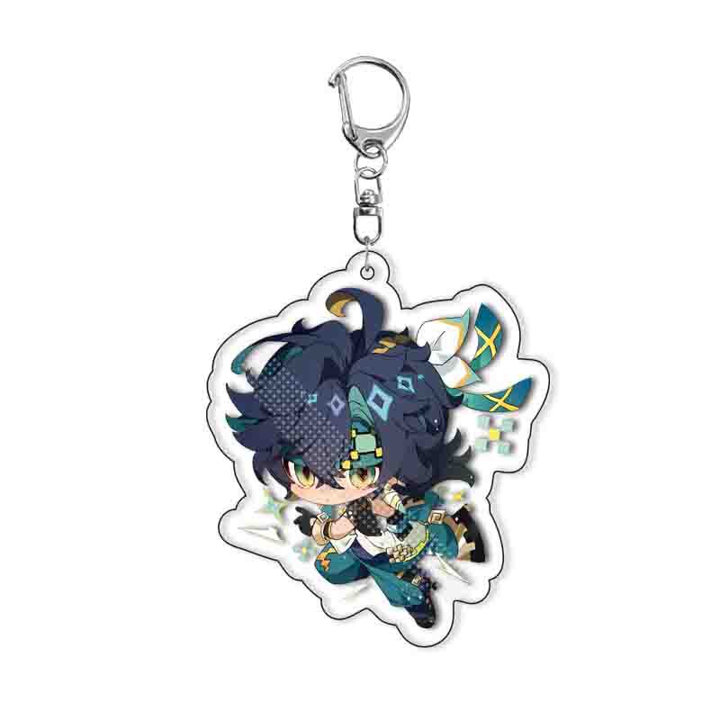 Game Sethos Mualani Kachina Kinich Emilie Cosplay Keychain Bag Pendant Acrylic Keyring Accessories Prop