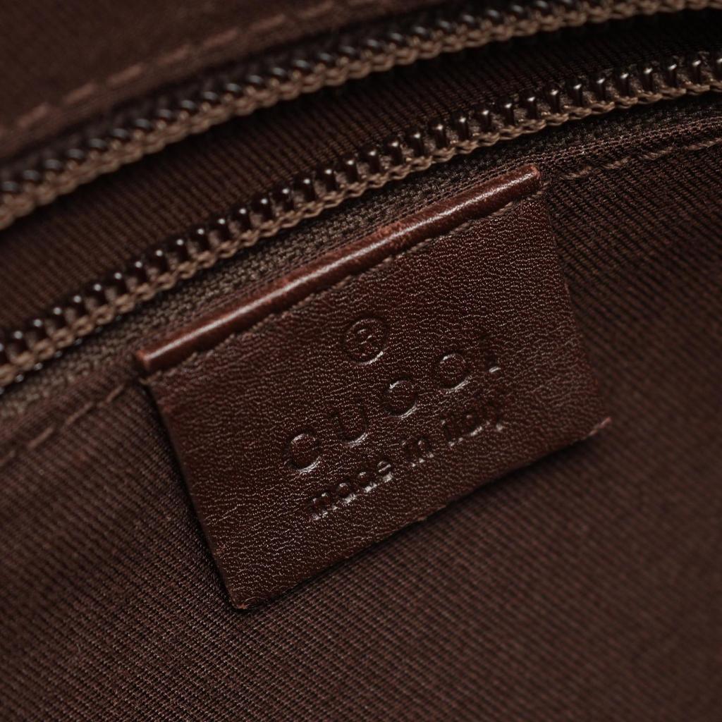 Used GUCCI GG canvas Shoulder Bag 145857 canvas leather Beige Brown Used Women
