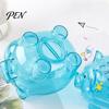 Pig Shape Coin Bank Unbreakable Plastic Piggy for Kids, Transparent Cash Educational Savings Box Bank, Money Saving Jar Nursery Bedroom Decor Cartoon