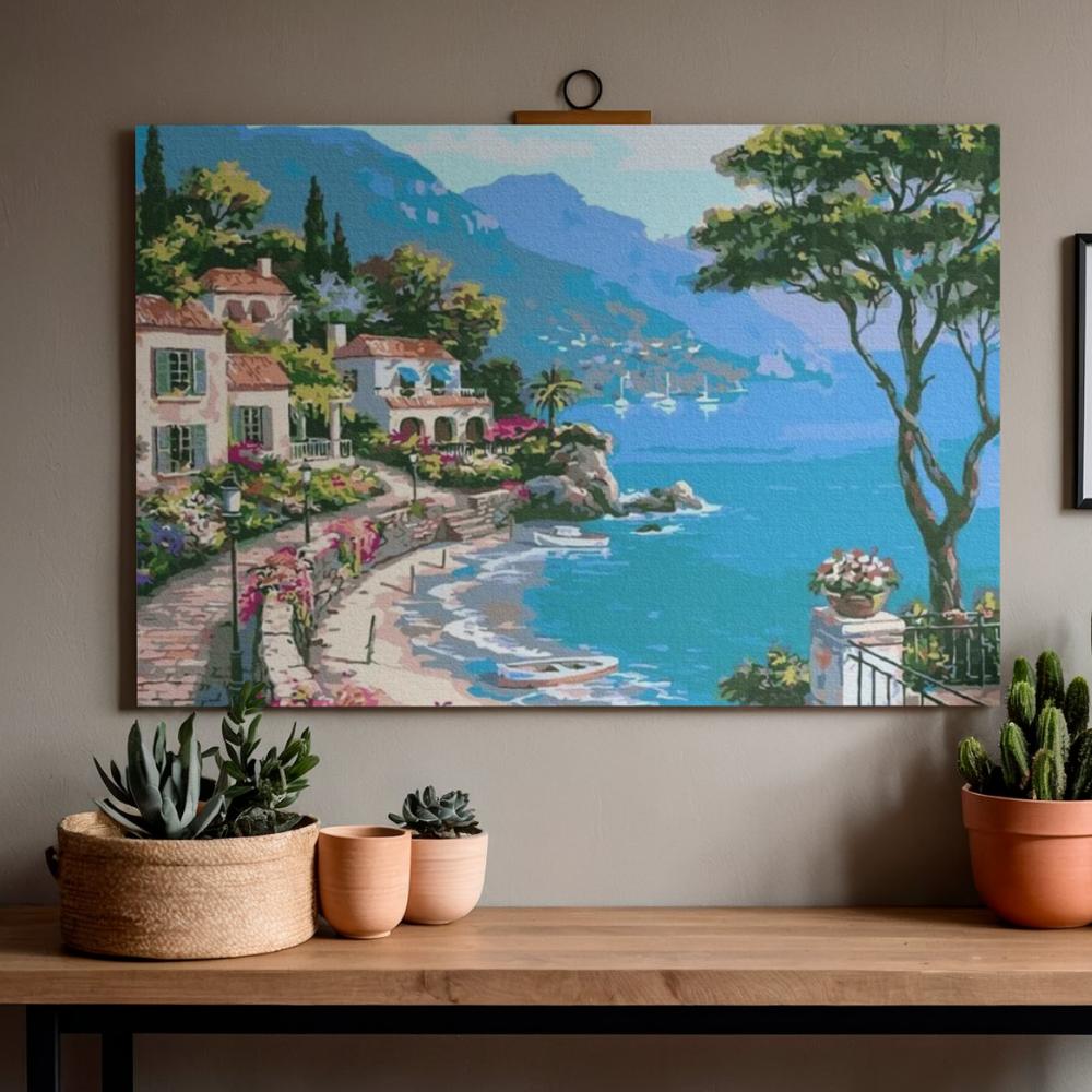 Obraz Do Malowania Po Numerach Z Ramą Promenada 70X50 Cm