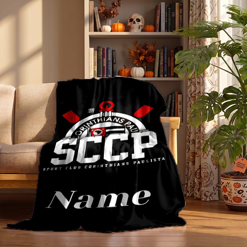Sport Club Corinthians Paulista Custom Flannel Blankets Soft Warm Cozy Throws for Home Decor Holiday Gifts