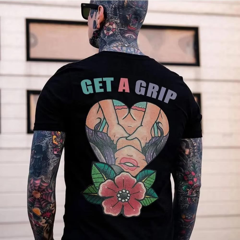 2024 New Fashion Style Graphic Hipster High-end Elastic T Shirts Men Comfortable Men Cool Tee Shirt Tops Short Sleeve Custom