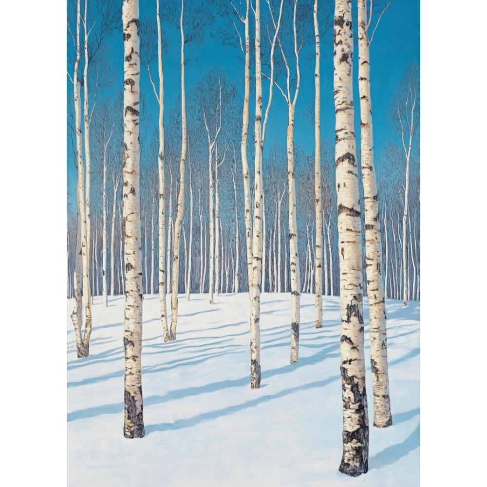 Minimalist Abstract Birch Tree Lush Wall Art Rustic Nature Canvas Printing Poster Living Room Bedroom Home Decor Gift