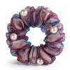 Elegant Pearl Flower Scrunchies Women Girls Elastic Hair Rubber Bands Accessories Tie Hair Ring Rope Ponytail Holder Headdress