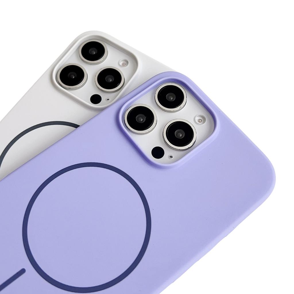 Für iPhone 16 Pro Max Hülle Kompatibel mit MagSafe Silikon Handy Rückseite