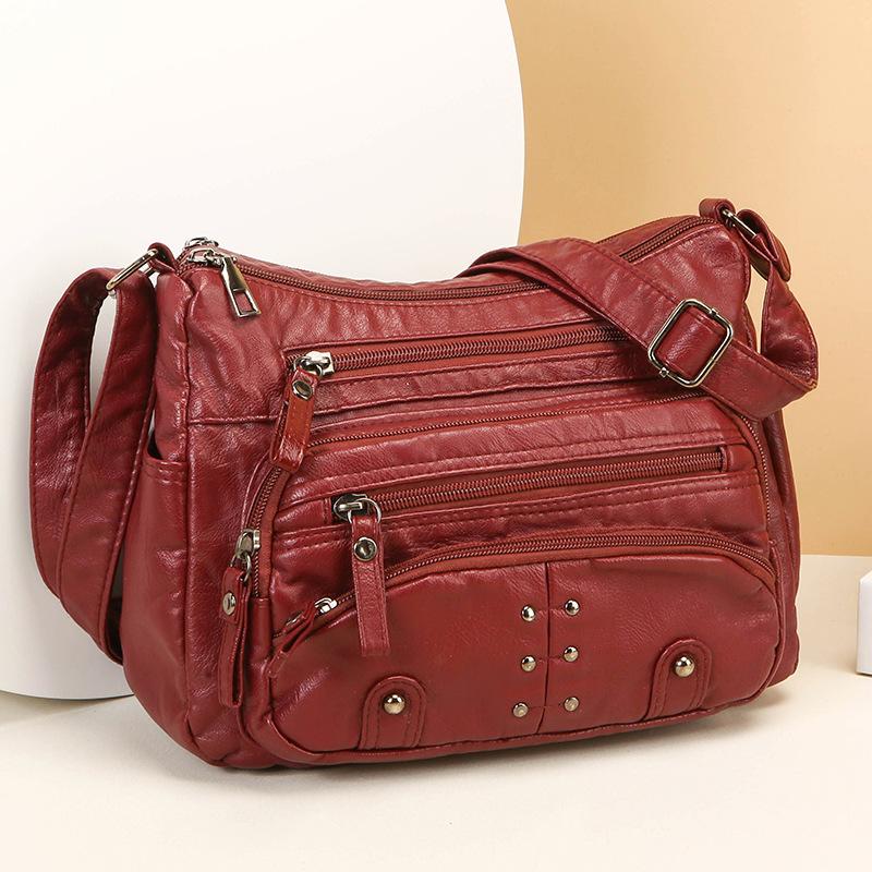 Women's Crossbody Bag Vintage Multi-Layer Shoulder Bag