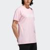 Adidas Neo M Fav Newlogo Letter Print Sports Short Sleeve T-Shirt Men Tops Pink White DW8192
