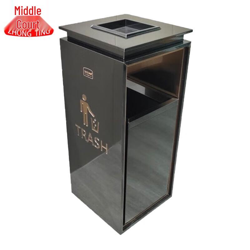 Zhongting Stainless Steel Commercial Trash Can