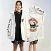 High Street Style Skull Print Hoodie Loose Fit Casual Sweatshirt Men Teens