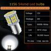 1156 Led Bulb Reverse Light, 1141 1003 7506 BA15S Bulbs, 12V-24V 54SMD Used for Truck Car Backup Reverse Lights, Tail Parking Lights,Camper Trailer