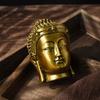 Golden Buddha Statue Buda Sculptures Resin Indoor Fengshui Figurines India Thailand Buddhism Home Decor Art Crafts for Interior