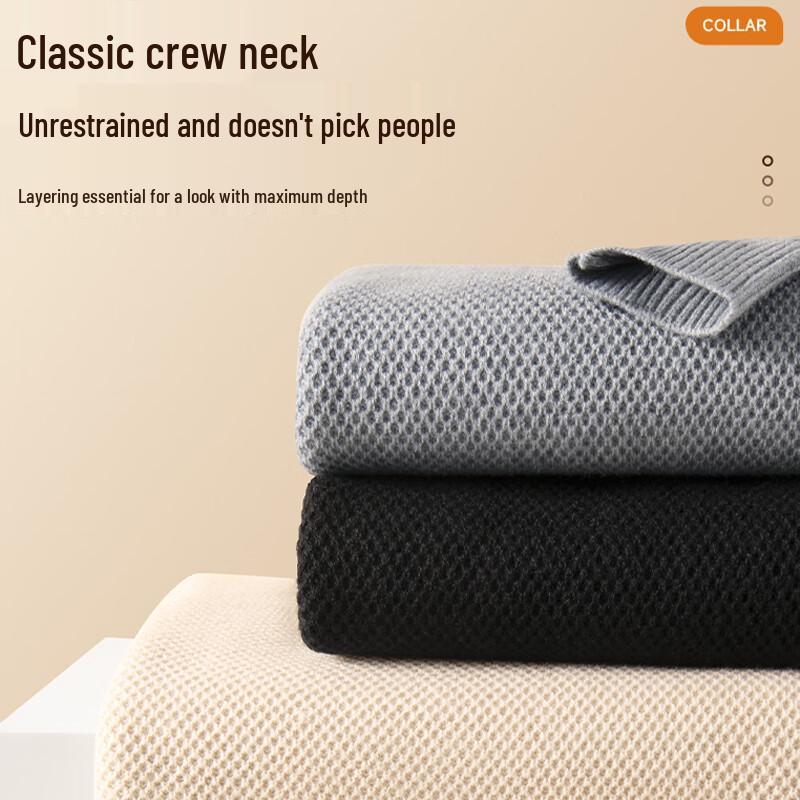 Fingercroxx Men's Korean Style Casual Knit Sweater