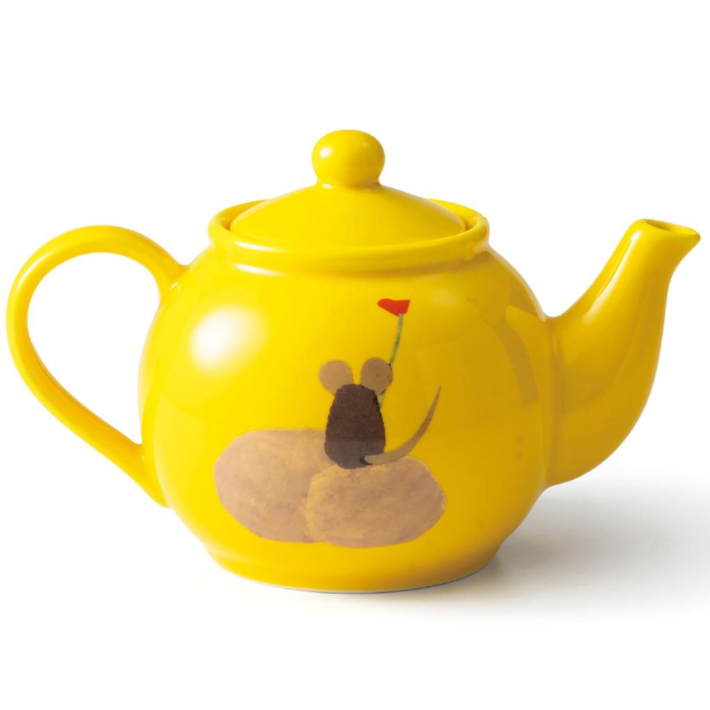 Leo Lionni" Teapot, approximately 520ml, Frederick Mino ware, Leo Lionni merchandise, microwave and dishwasher safe, Made in Japan, 278725