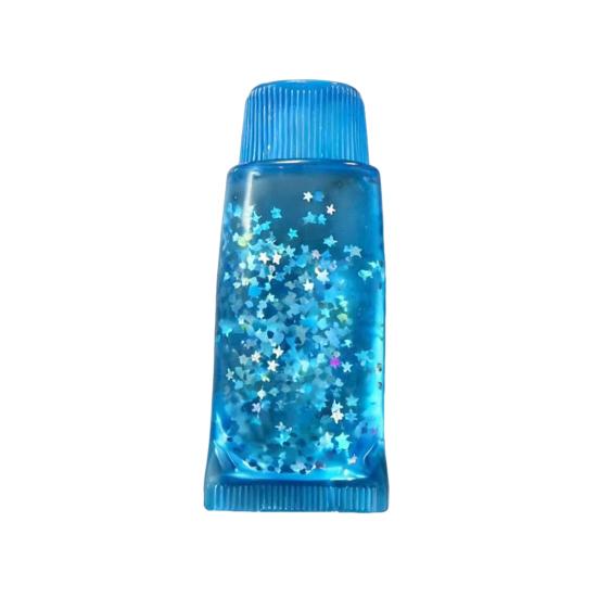 Hand Squeeze Toy Clear Toothpaste Tube Toy Stress Relief Star Glitter Transparent Sensory Slow Rising Soft