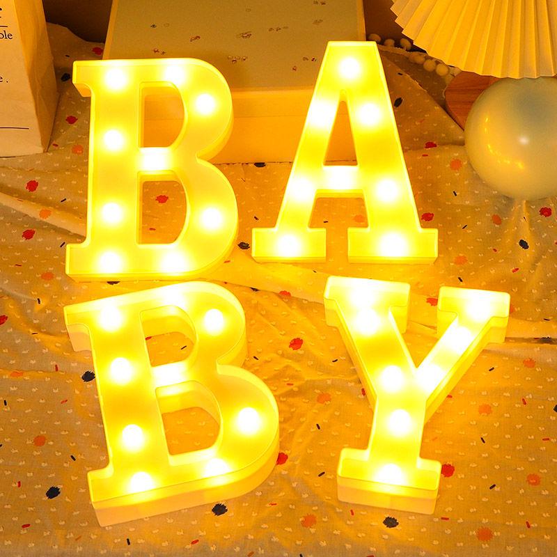 "Romantic LED Letter Lights: Perfect for Proposals, Birthday Decorations, and Event Styling"