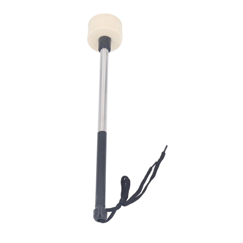 Wool Felt Head Drumstick Stainless Steel Handle Non Slip Soft Felt Timpani Mallet