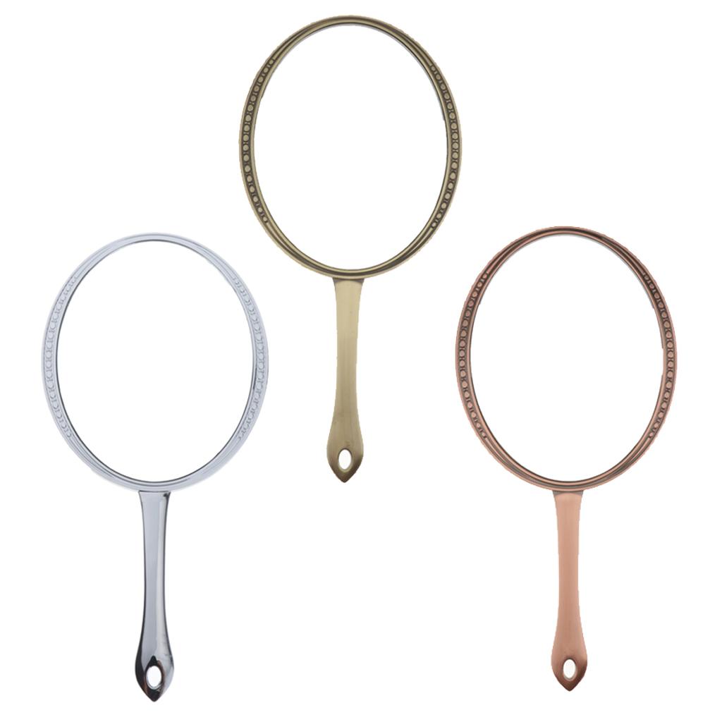 Handheld Cosmetic Shaving Mirror Hand Beauty Vanity Single Side Mirror