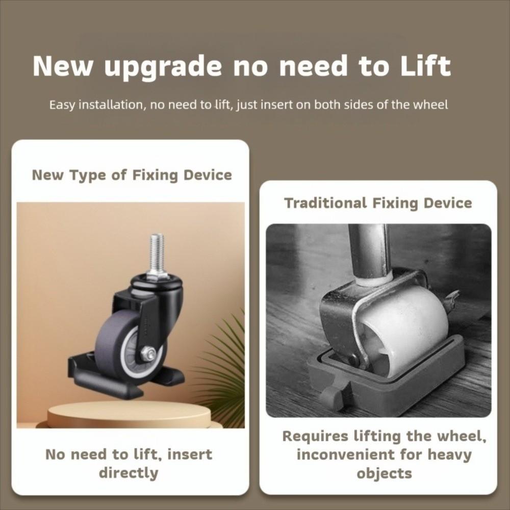 Durable Rubber Office Chair Wheel Stopper Wear-resistant Anti Vibration Chair Wheel Fixed Pad Prevents Scratches Pad Chair