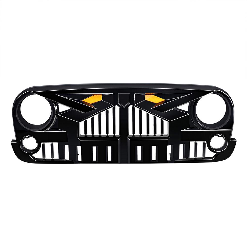 Cross-Border Modified Grille Accessories for 2007-2018 Jeep Wrangler JK - Imperial Indicator Style