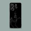Handyhülle für Xiaomi Redmi 15C 14C 12C 13C 4G Redmi Note 15 14 13 12 11 10 Pro Plus 12S Hülle Sexy Linienkunst Liebhaber Paar Kuss