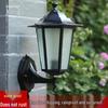 Sechseckige Retro-Außenwandleuchte, Wasserdichte LED, Antike Bronze-/Schwarze Oberfläche für Balkon-Dekoration