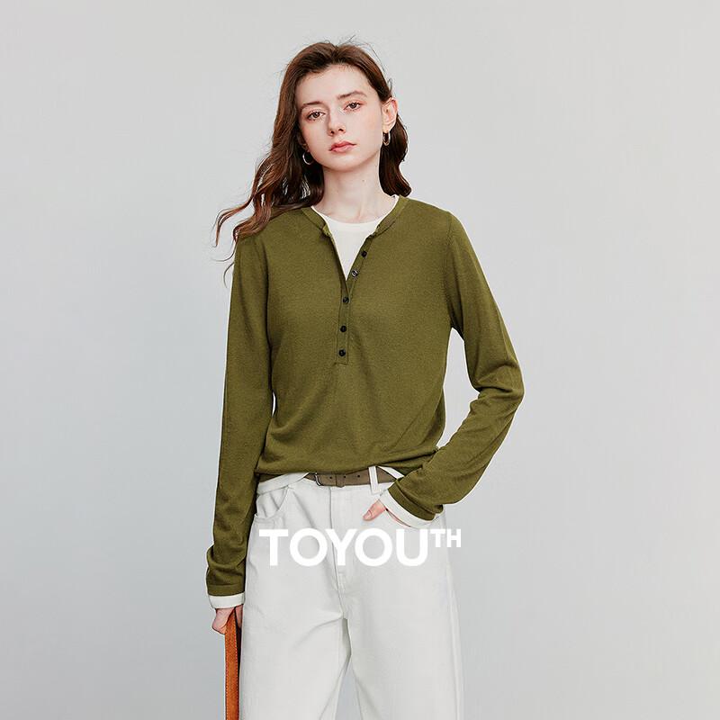 

Chuyu Women s Vintage Faux Two-Piece Knit Top XL