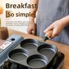 Cast Iron Hole Egg Pan Nonstick Breakfast Cooking Tool For Home Use