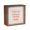 Retro Calligraphy Photo Frame Night Light - Handmade DIY Creative Tabletop Decor & Custom Gift