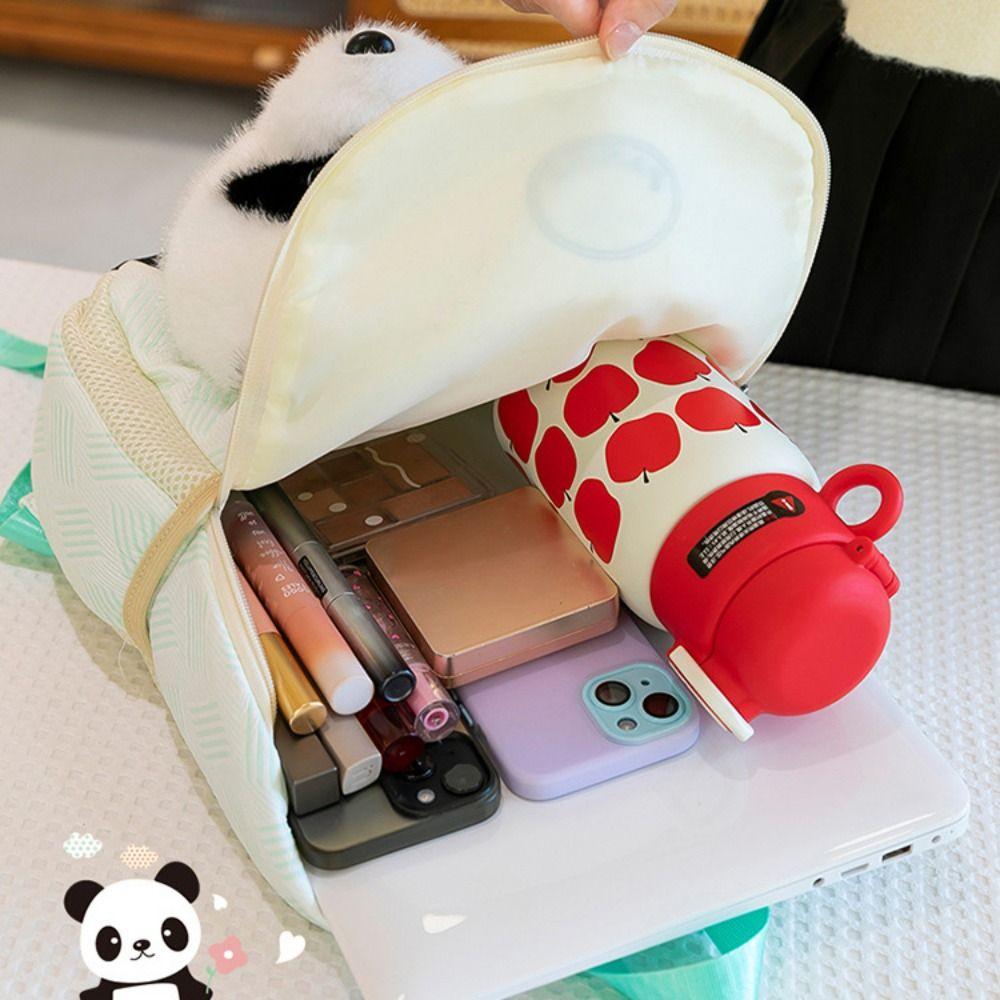 Cartoon Children's Panda Backpack Panda Shape Panda Primary School Bags  Primary School Student
