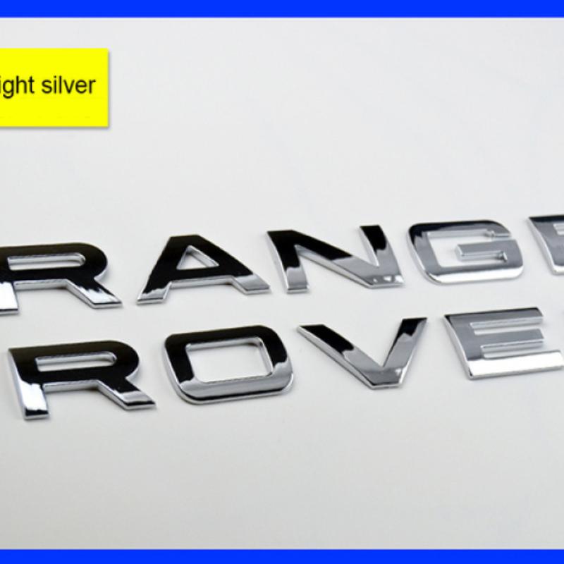 10pcs ABS Chrome Car Styling Trunk Logo Letters Emblem Badge Sticker Cover