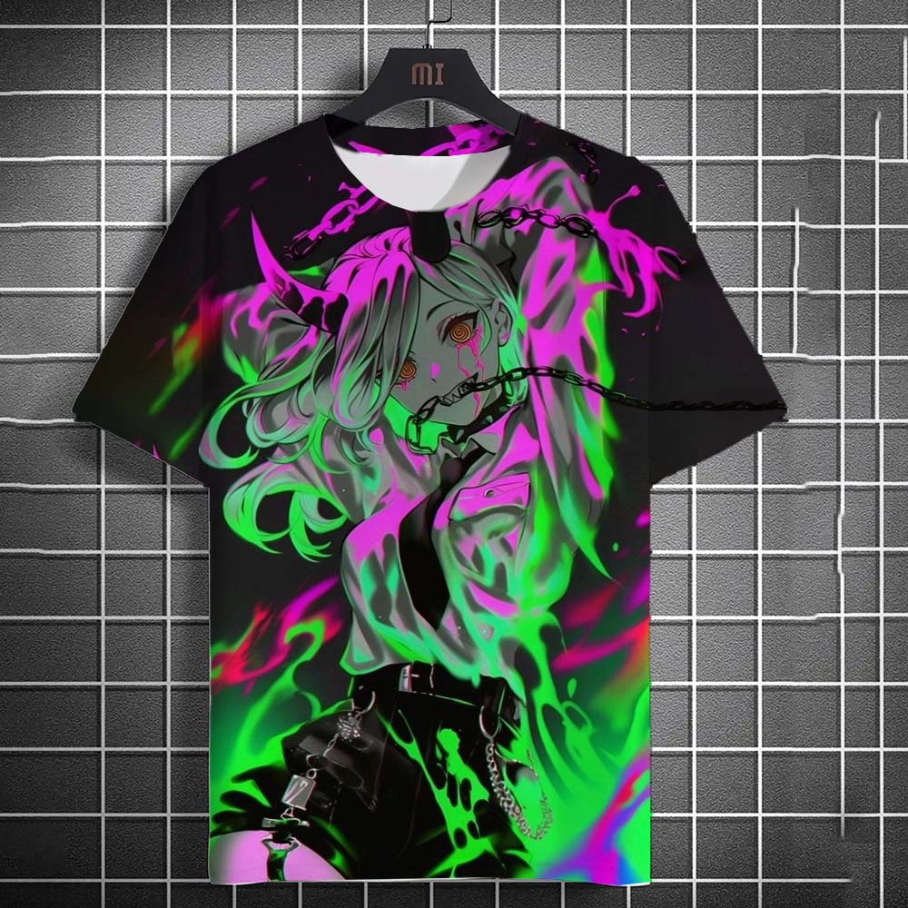 Cartoon Sexy Girl Pattern Men's T-Shirt 3d Printed Oversized T Shirts For Men Personality Harajuku Short Sleeve Tops Clothing