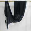 New With Lace Trim Muslim Instant Turban Breathable Cotton Turbans Head Full Cover Solid Color Plain Hijab