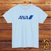 All Nippon Airways Ana Logo T Shirt Black Grey White Navy Red Light Blue S 5xl