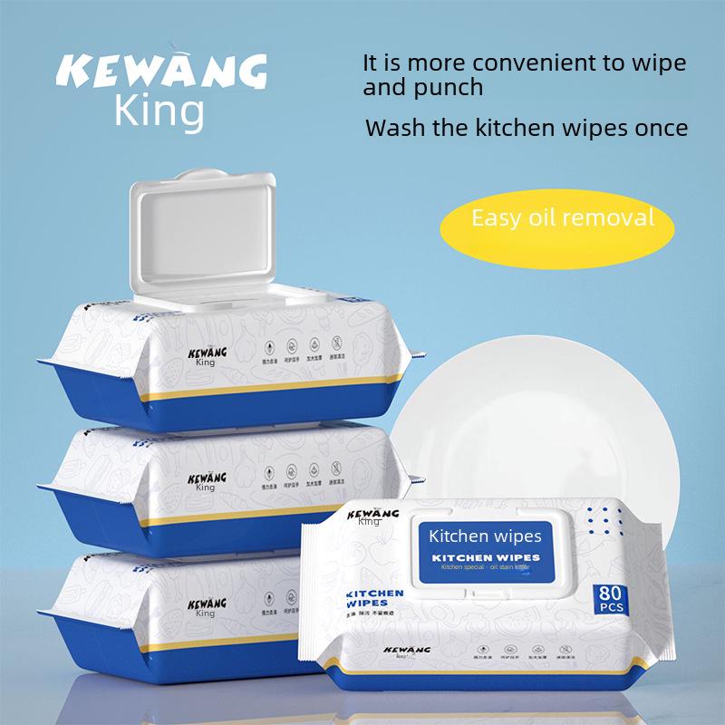 Extra-Large Kitchen Degreasing Wipes - Disposable, Household Wet Wipes for Range Hood Cleaning