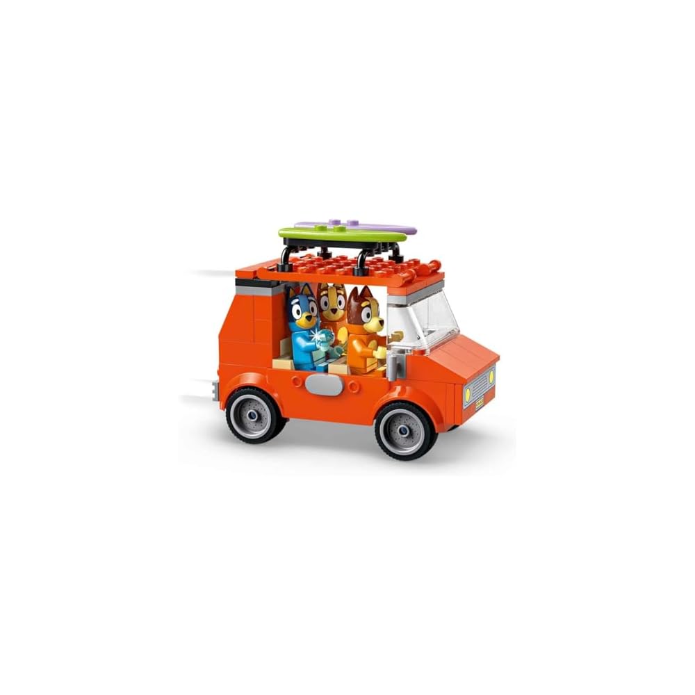 LEGO Bluey Family Beach Adventure Toy Set Educational Building Blocks for Kids Ages 4-6