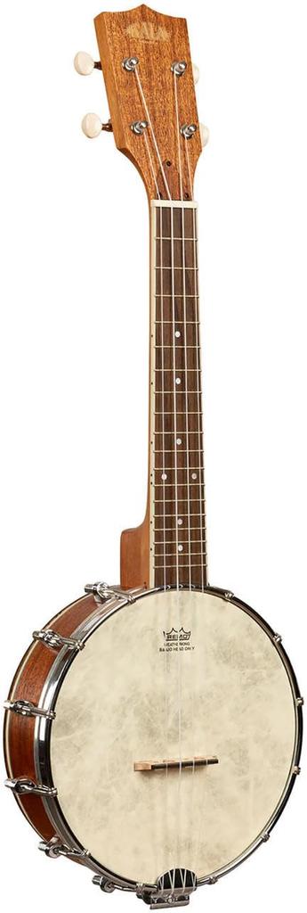 KALA Banjo Ukulele Natural Mahogany Banjo Ukulele Concert Remo Head KA-BNJ-MHG-C [Case Included] []