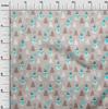 oneOone Cotton Flex Dusty Pink Fabric Christmas Winter Theme Quilting Supplies Print Sewing Fabric By The Yard 40 Inch