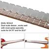 Règle de mesure - vesaneae - guitare électrique - acier inoxydable - double échelle - outil essentiel